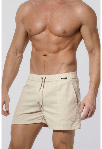 Pantaloni scurți din in ROBERTO LUCCA 10254 00015