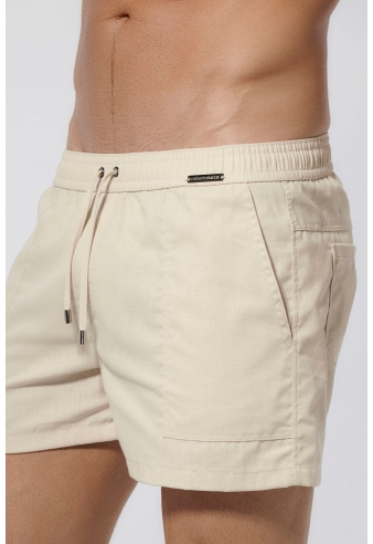 Pantaloni scurți din in ROBERTO LUCCA 10254 00015