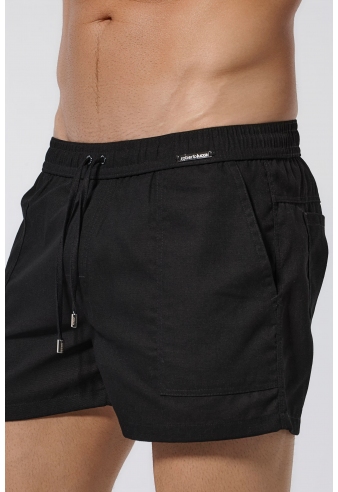 Pantaloni scurți din in ROBERTO LUCCA 10254 00020