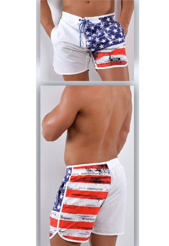 Pantaloni bărbați costume de baie DESUE 130055 U.S. WHT