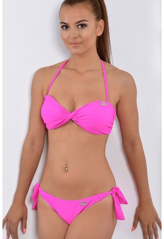 Chiloți Super costum de baie CC7 Roberto Lucca 2W1403 hot pink