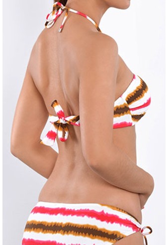 Chiloți Super costum de baie CC7 Roberto Lucca 2W1407 pink stripes
