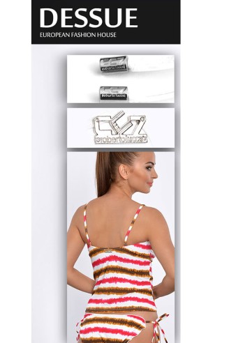 Costum de baie Tanikini CC7 Roberto Lucca 2W1422 pink stripes