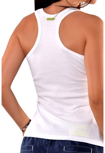 Top ROBERTO LUCCA RL1302010 / WHITE-JEANS